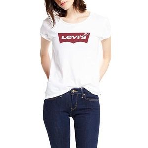 Women’s White Levi’s Logo T-Shirt Size Small